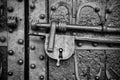 Old security padlock