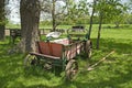 Old seed spreader chellberg farm Royalty Free Stock Photo