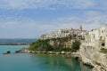 Old seeside town of Vieste in Puglia, Italy Royalty Free Stock Photo
