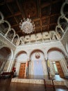 December 2023 - Chernivtsi, Ukraine. Amazing interior of national Yuriy Fedkovych university. UNESCO heritage.