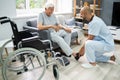 Old Senior Home Care Patient With Nurse Royalty Free Stock Photo