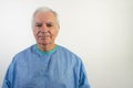 Old senior man male surgeon uniform doctor profession help people smile