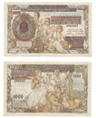 Old Serbian banknote