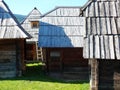 Old Serbian traditional tree house, Mokra Gora, Drvengrad