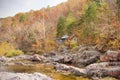 Old settlers cabin in the forest Royalty Free Stock Photo