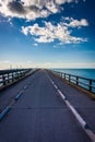 The Old Seven Mile Bridge, on Overseas Highway in Marathon, Florida. Royalty Free Stock Photo