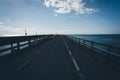 The Old Seven Mile Bridge, on Overseas Highway in Marathon, Florida. Royalty Free Stock Photo