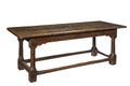 Old seventeenth century oak refectory dining table