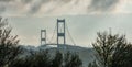 Old Severn Bridge as viewed from the Welsh side, Chepstow Royalty Free Stock Photo