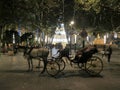 Christmas Carriage in Old Seville Royalty Free Stock Photo