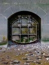 An old sewerage gate on the River Thames