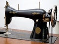 Old sewing machine. Royalty Free Stock Photo