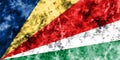 Old Seychelles grunge background flag Royalty Free Stock Photo
