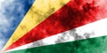 Old Seychelles grunge background flag Royalty Free Stock Photo