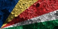 Old Seychelles grunge background flag Royalty Free Stock Photo