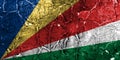 Old Seychelles grunge background flag Royalty Free Stock Photo