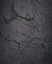 Old shabby black half painted concrete wall texture Royalty Free Stock Photo