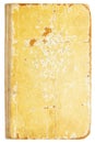 Old shabby book cover on white