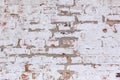 Old shabby brick wall of a collapsing building Royalty Free Stock Photo
