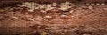 old brick wall. dark artistic background for brutal decoration Royalty Free Stock Photo