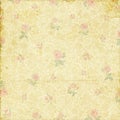 Old shabby faded rose wallpaper
