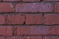 Old shabby red brick wall Royalty Free Stock Photo