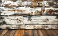 Old shabby white brown wooden background