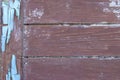 Old shabby wooden planks with cracked brown color paint, Rural country background Royalty Free Stock Photo
