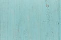 Old shabby wooden planks with cracked color paint, background. light blue Royalty Free Stock Photo