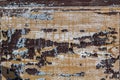 Old Shabby Wooden Planks with cracked color Paint Royalty Free Stock Photo