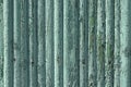 Old shabby wooden planks with cracked green color paint, Rural country background Royalty Free Stock Photo