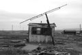 Old Shack with Aerial Royalty Free Stock Photo