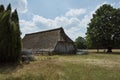 Old sheepfold in Luneburger heath Royalty Free Stock Photo