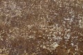 Old sheet of iron covered with rust and corrosion paint. Rust texture. Abstract background Royalty Free Stock Photo