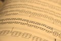 Old Sheet Music Royalty Free Stock Photo
