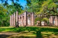 Old Sheldon Church ruins, South Carolina Royalty Free Stock Photo