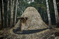 Old Shelter Shaped Like A Cone in Etna Park, Sicily