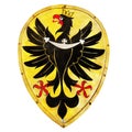 Old Shield Heraldic Emblem Royalty Free Stock Photo