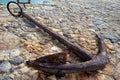 Old ship anchor