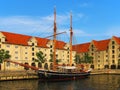 Old ship in Copenhagen, Denmark Royalty Free Stock Photo