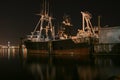 Old ship in the harbor.