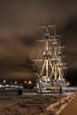 Old ship. St.-Petersburg.