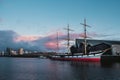 Old ship on the river Clyde Royalty Free Stock Photo