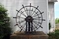 Old Ship Wheel from Ashtabula Ohio Royalty Free Stock Photo