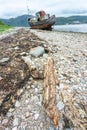 Old Shipwreck called the Old Boat of Caol,Corpach,Lochaber,Scotland,UK