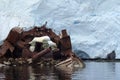 Shipwreck in Antarctica