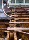 Old shipyard ramp disused Royalty Free Stock Photo