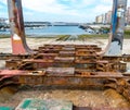 Old shipyard ramp disused Royalty Free Stock Photo