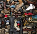 Old shoes backgrounds Royalty Free Stock Photo