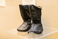 Old leather baby boots Royalty Free Stock Photo